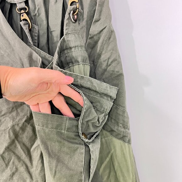 Osklen Small Olive Green Military Utility Overalls Parachute Dress - Picture 11 of 15